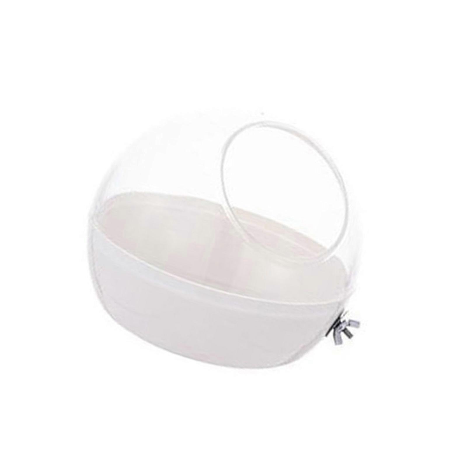 Multiuse Pet Habitat For Parakeets Quails Hamsters Nesting Box Removable Chewproof Bird Hanging House Cage Accessories  White