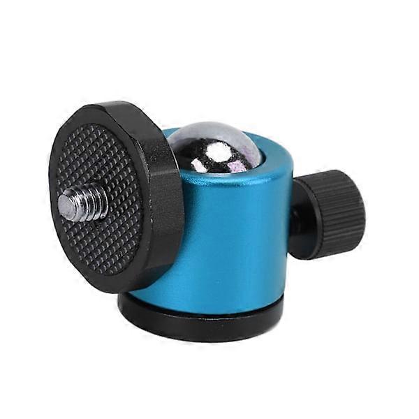 Tripod Ball Head Tripod Head Camera Mount Aluminum Alloy 360° Rotating Universal for Tripod SLR CameraBlue