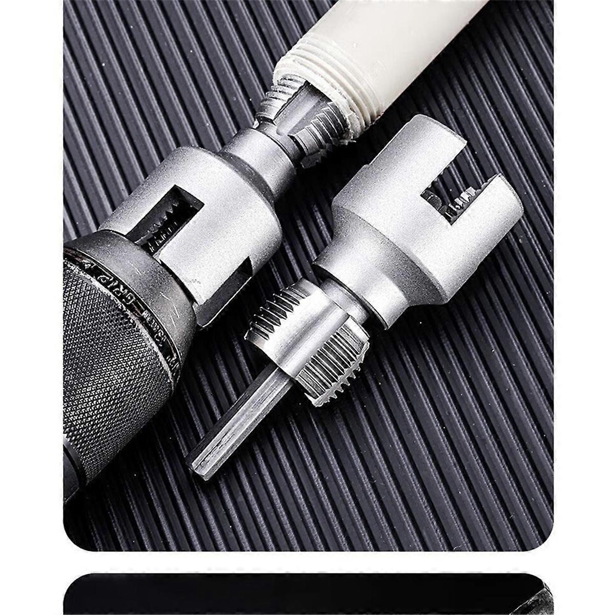 Pipe Thread Cutting Tool Integrated Internal & External Pipe Threading Tool Electric Drill for PVC P