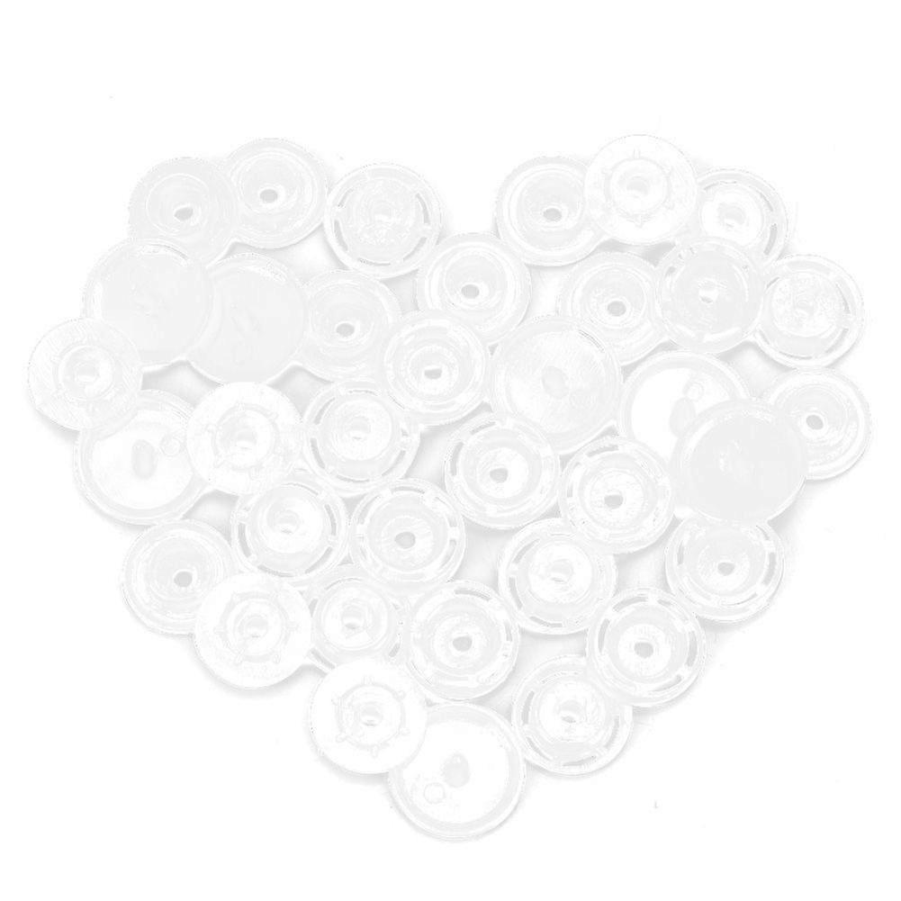 1000 Sets Harmless Resin Snap Button Set Children Cloth Quilt Cover Button Pressed(White T5)