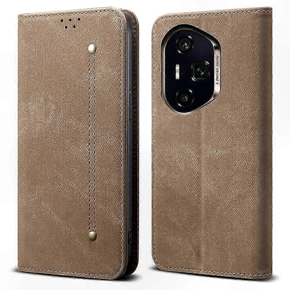 Denim Texture Anti-Scratch Leather Case for Honor 400 Pro