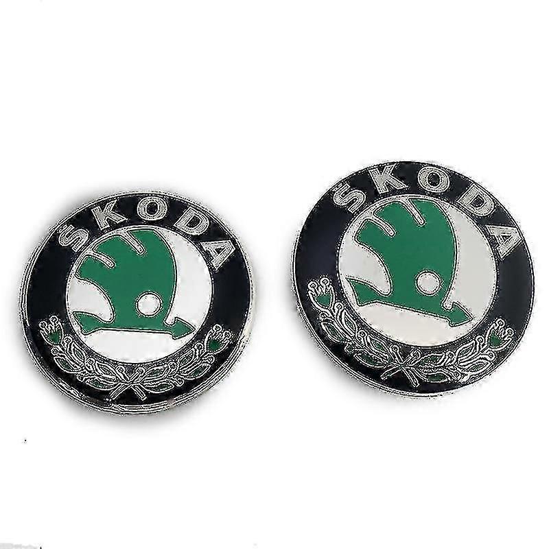 Έμβλημα αυτοκινήτων 2pcs για τα μοντέλα Skoda 90mm 80mm κουκούλα εμβλημάτων και κουκούλα κορμών-σε απόθεμα