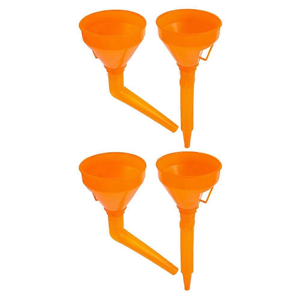 Oil Funnel Set For Automotive And Motorcycle Use In Outdoor Adventures With Straight Pipe Style And Elbow Pipe Style