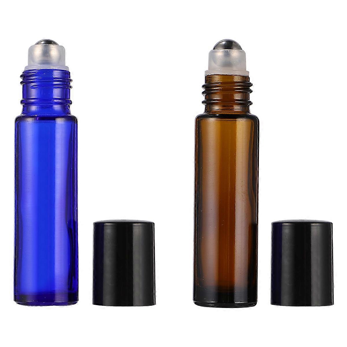 Empty Roll on Bottles Glass Roll-on Bottles for Travel and Everyday Use Assorted Color Leak-Proof 16Pcs