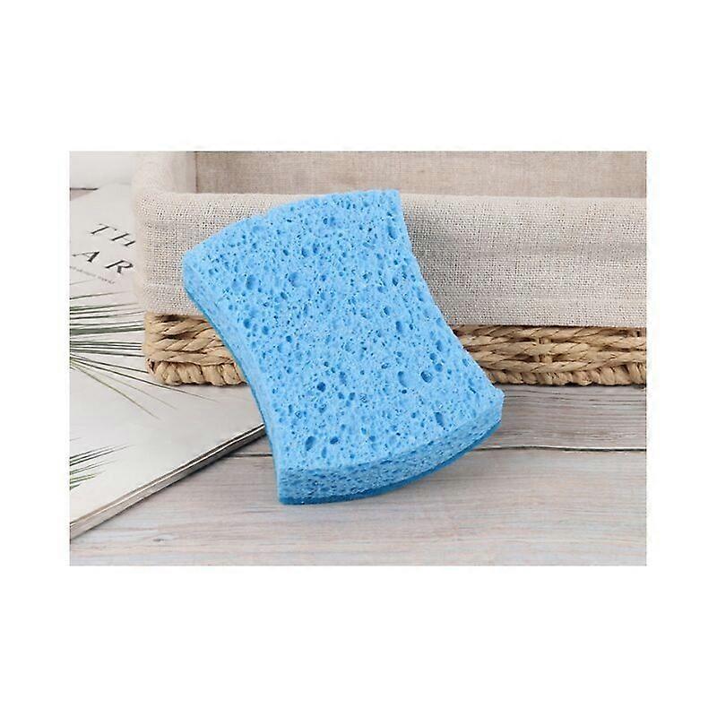 Non-Scratch Cellulose Scouring Sponge, Double-Sided Dishwashing Sponge for