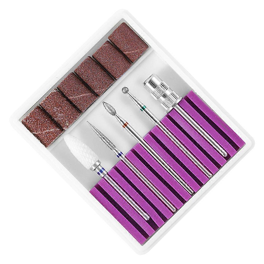 Manicure Drill Bits Set Nail Cuticle Drill Head Kit for Home Use 1Set