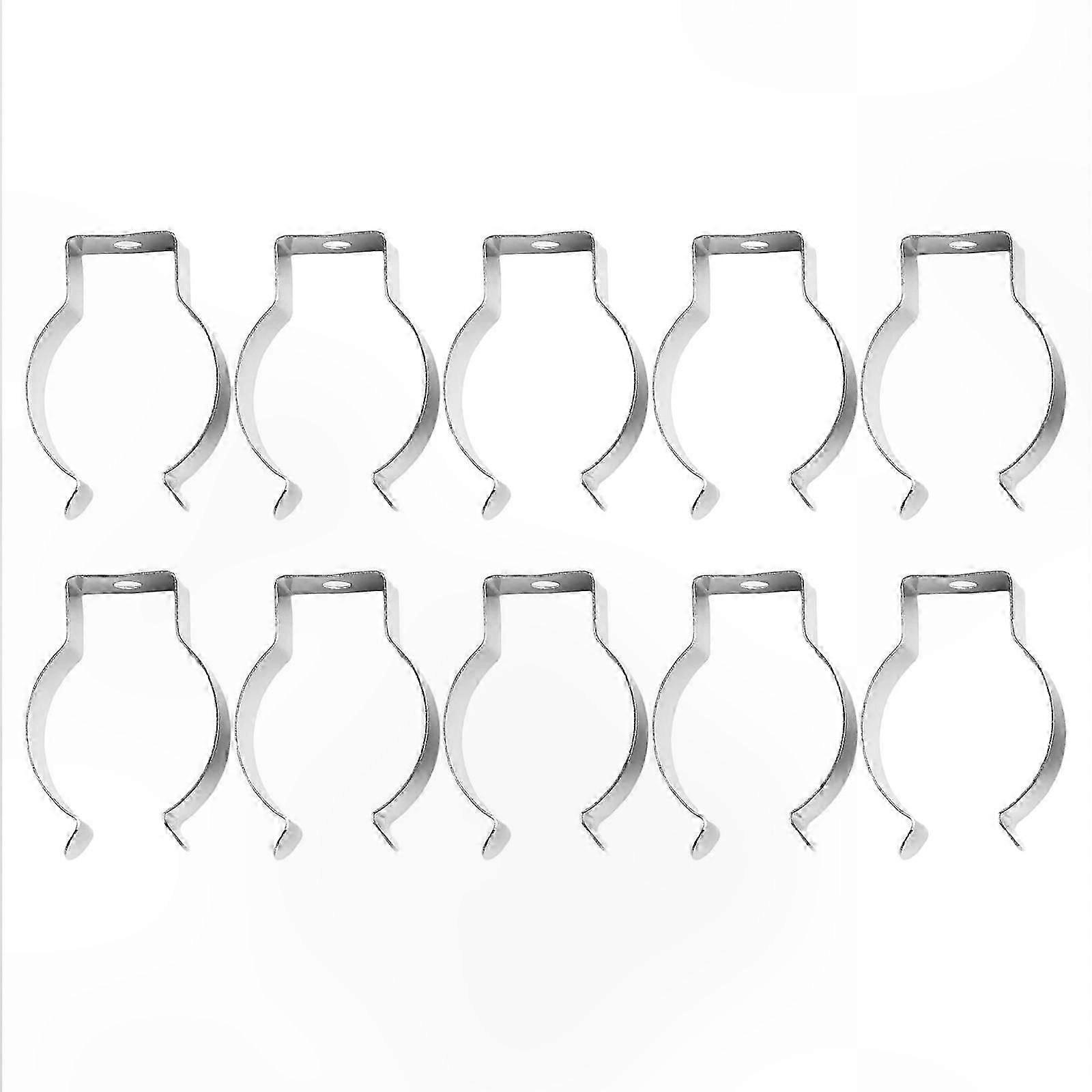 Stainless Steel Spring Clips for Towels, 10-Pack