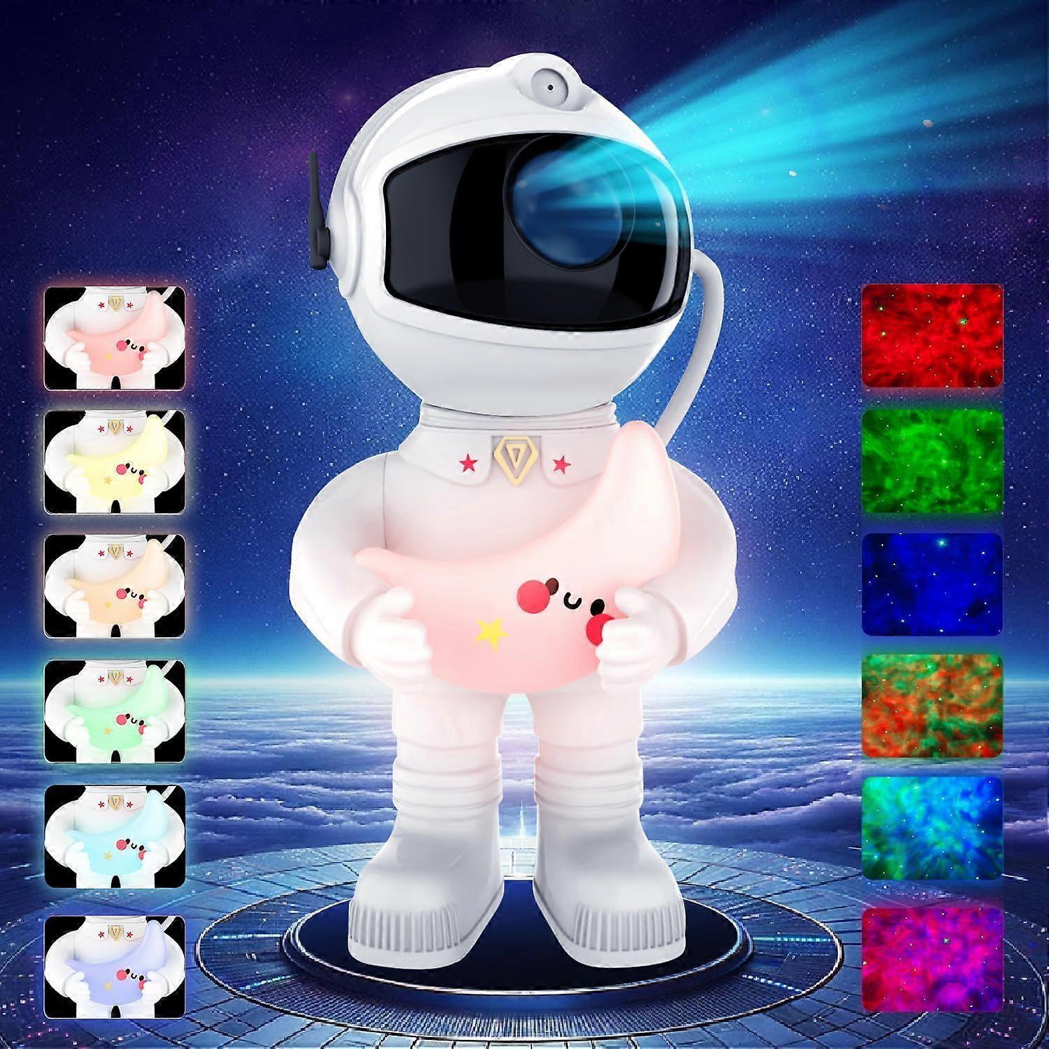 Astronaut Galaxy Projector for bedroom with Improved Performance decoration(White)