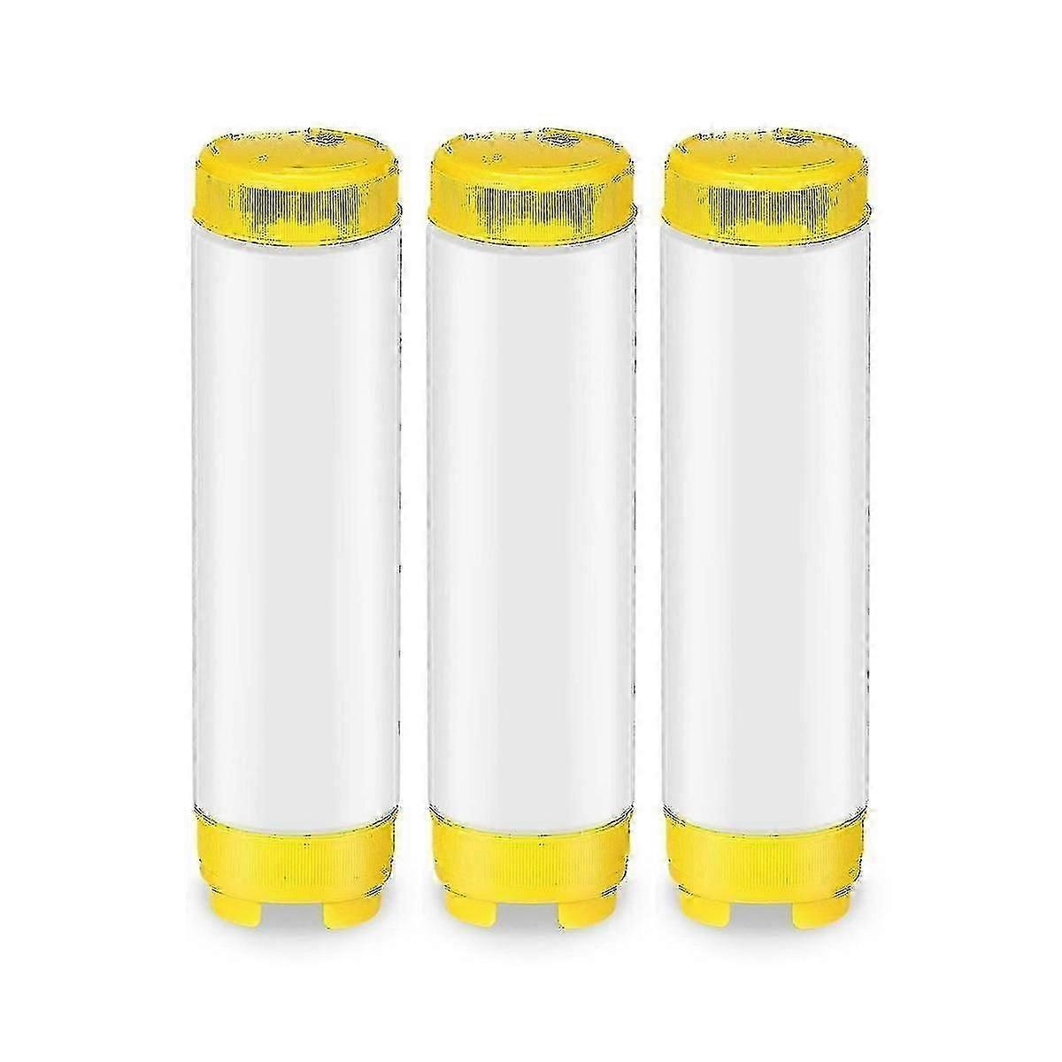 16oz Inverted Plastic Squeeze Bottles, Refillable Tip Valve Dispenser Condiment Squeeze For Sauces