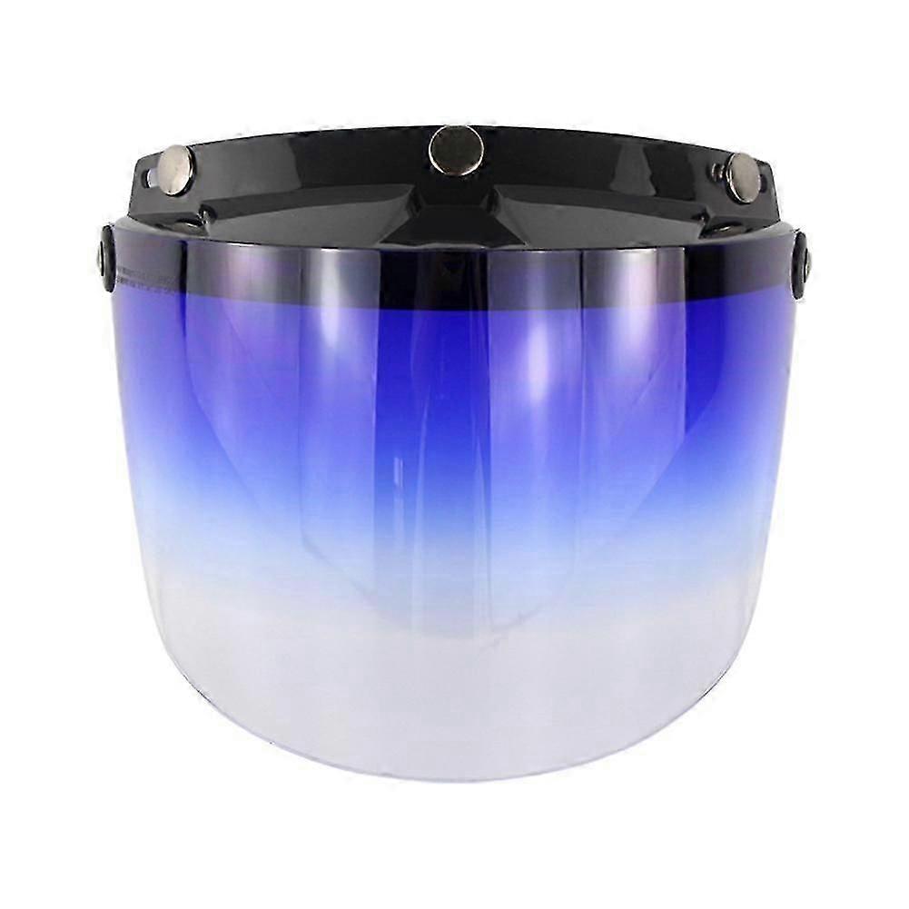 Motorcycle Helmet Visors Bubble Mirror Three Button Type Retro Open Face Helmet