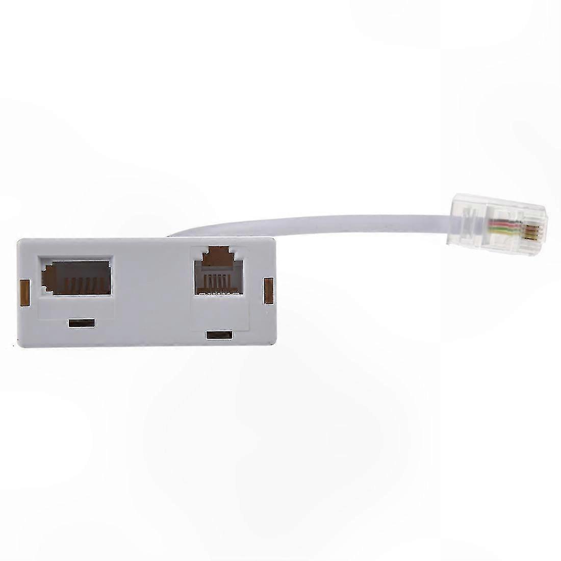 RJ45 to RJ11 Adapter Splitter for Telephone Connection