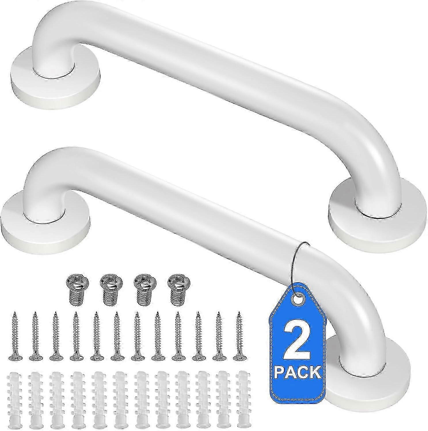 2er-Pack Dusch-Haltegriff Edelstahl-Badezimmer-Haltegriff Duschgriff Badewannengriff Sicherheitsstangen für Duschstuhl Bank Haltegriffe Senioren H