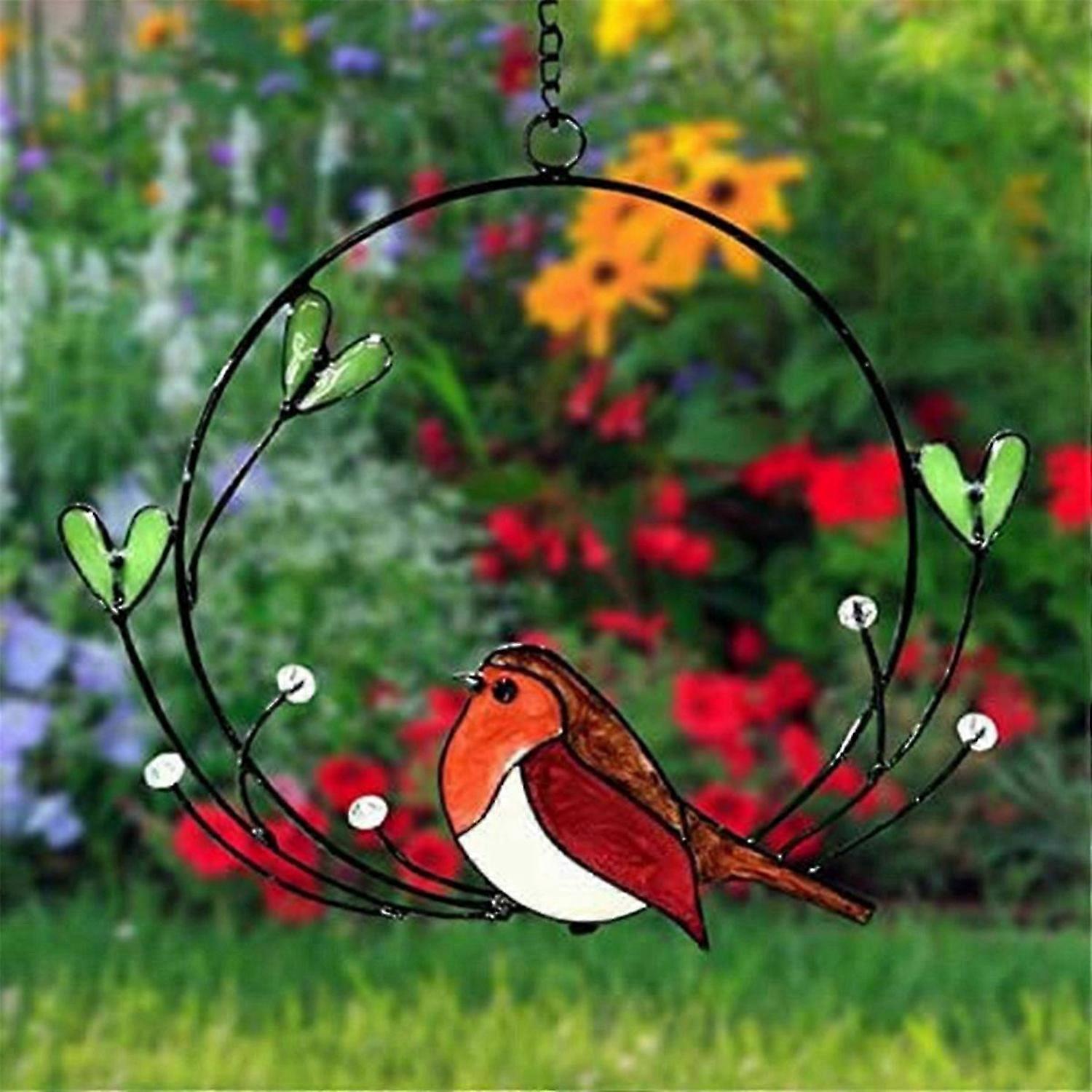 Window Hanging Spring Window Decoration Multicolor Bird