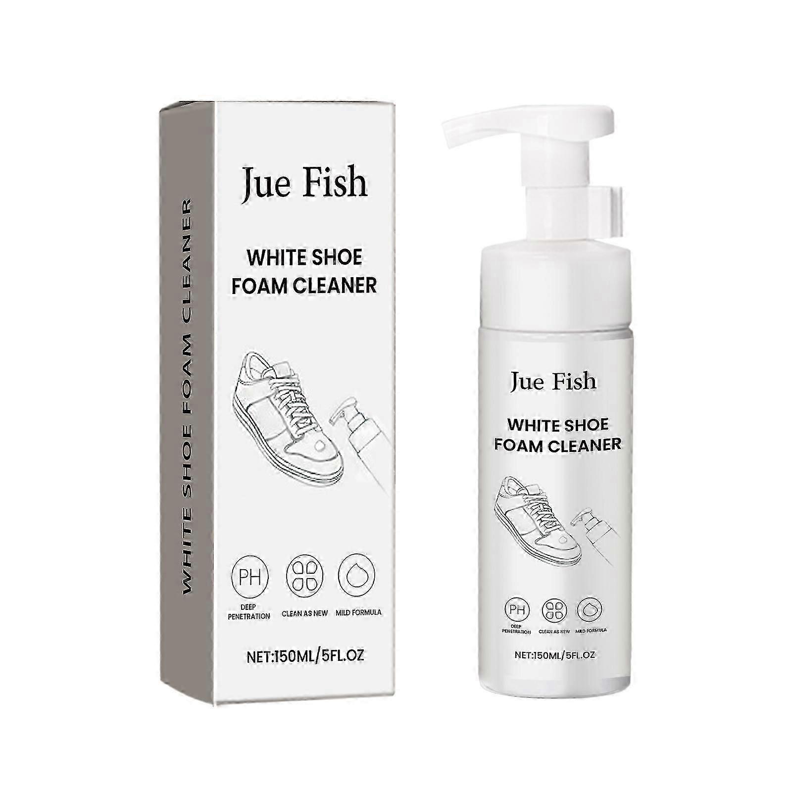 Multi-Functional White Shoe Foam Cleaner - Stain Remover & Brightener, 150ml