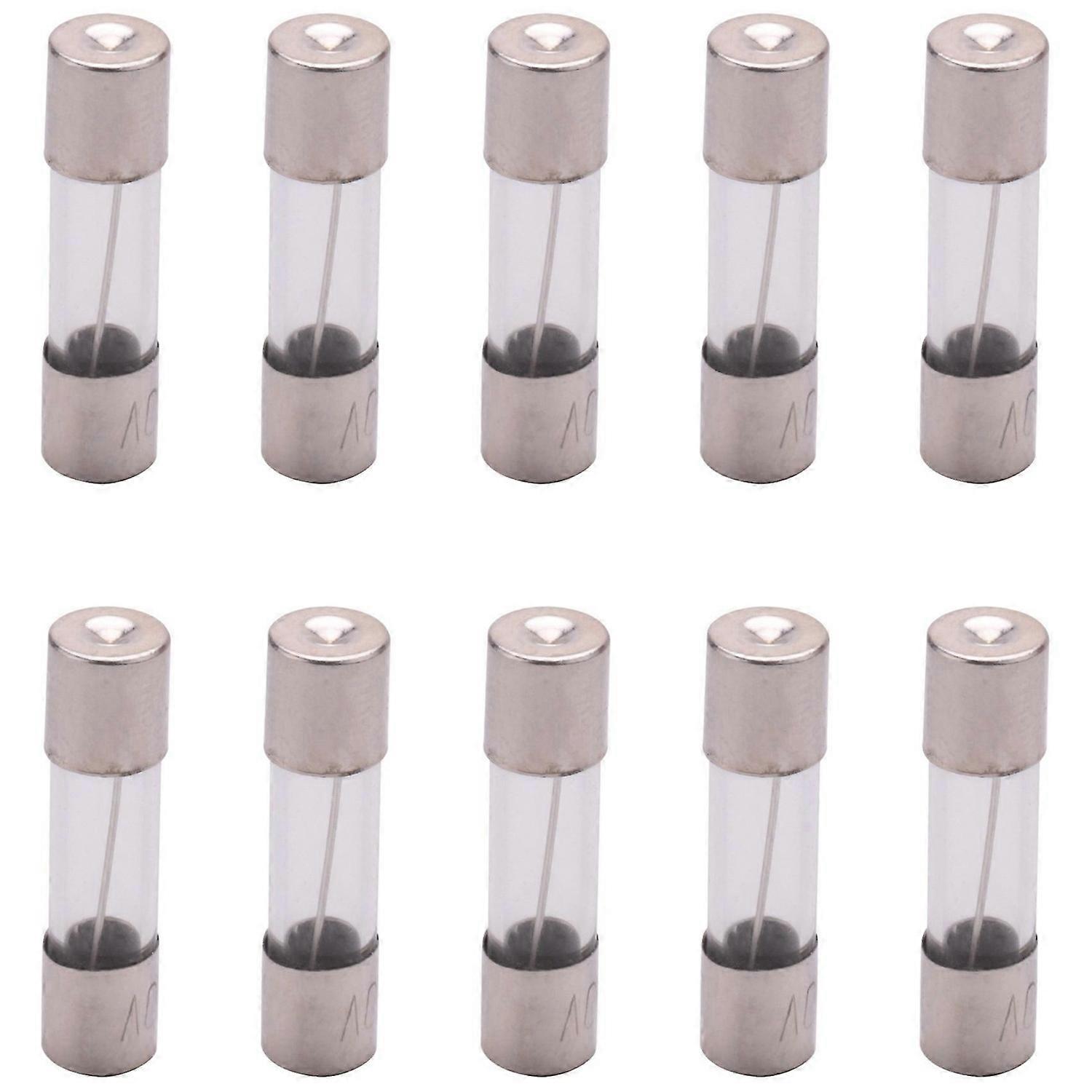 10 αργοί σωλήνες θρυαλλίδων γυαλιού καθυστέρησης χρόνου χτυπήματος PC 250V 10Amp 5mm X 20mm