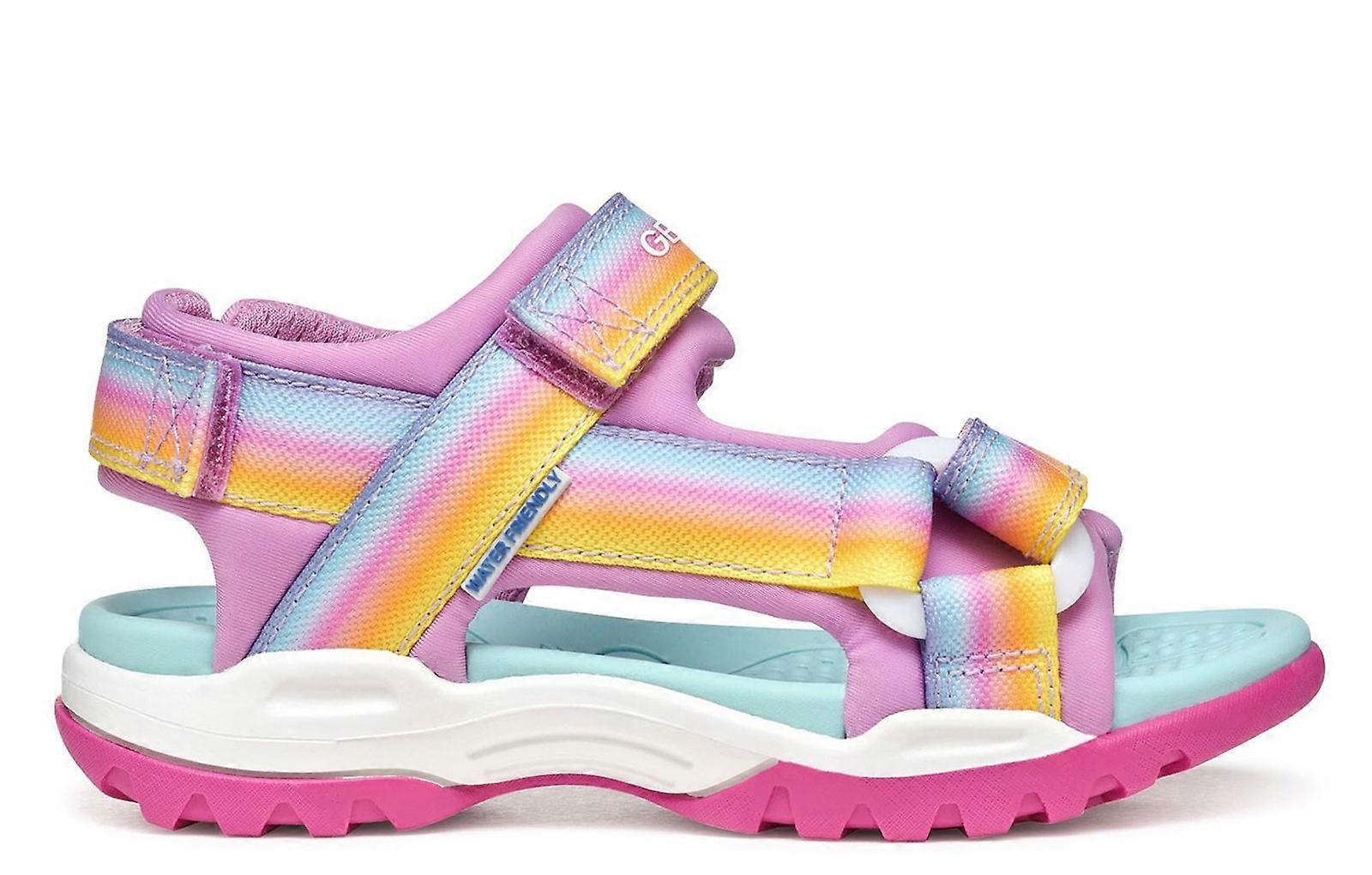 Geox Borealis Water-Friendly Sandals Dark Pink / Multicolor