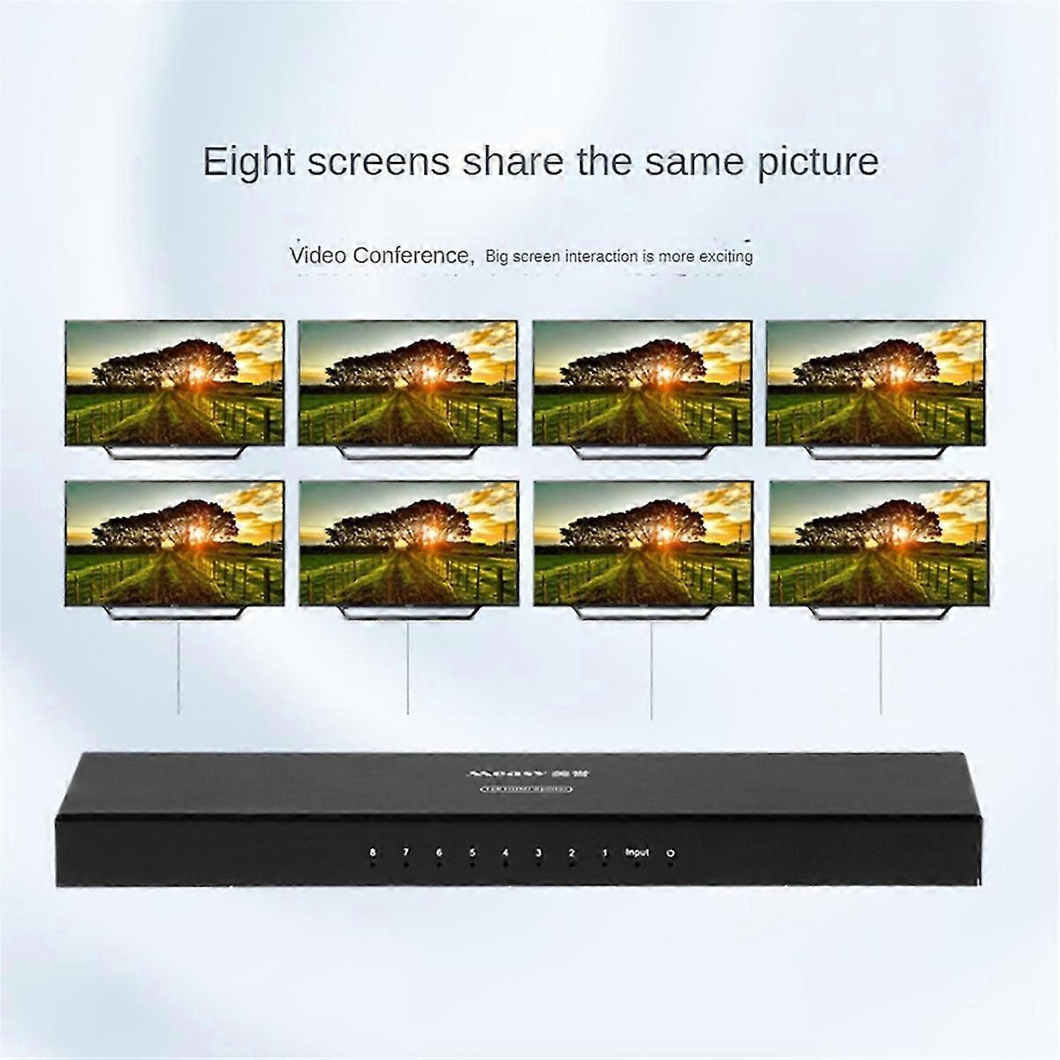 measy 1 Input 8 Output Splitter HDMI-Compatible Splitter AU Plug