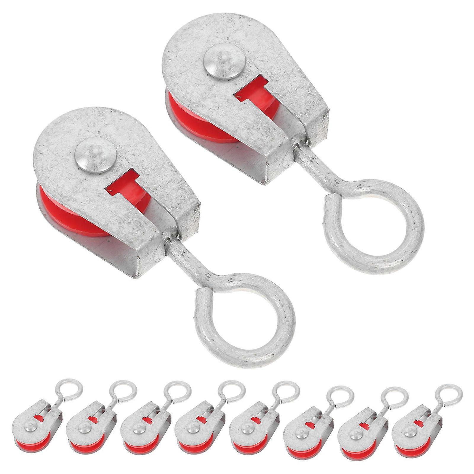Pulley Set Metal Greenhouse Pulley Professional Design For Ventilation System Size 7.00X3.20X2.00CM Smooth Operation 10Pcs