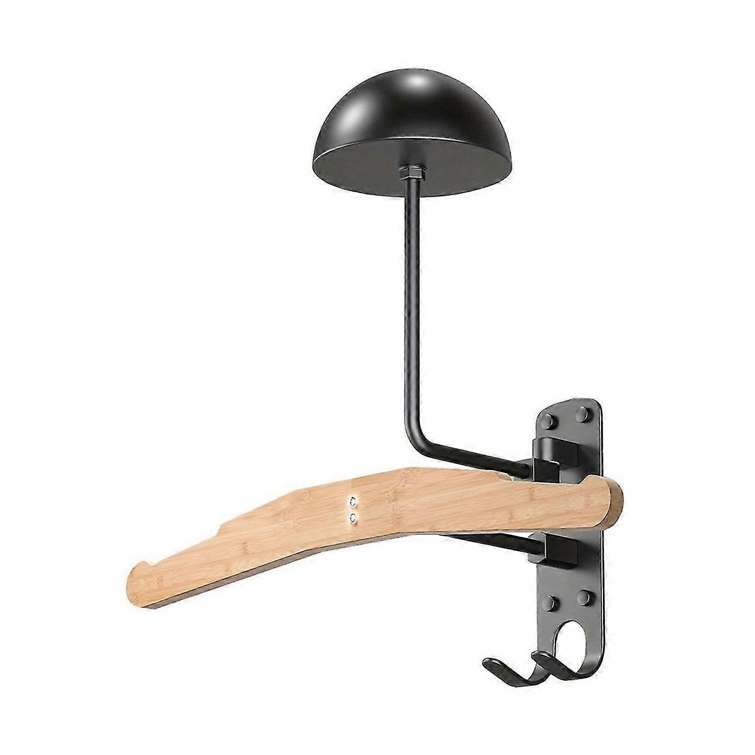 Motorcycle Helmet Rack 180° Rotation Wall Mounted Helmet Storage Stand Helmet Hanger Space Saving Ho