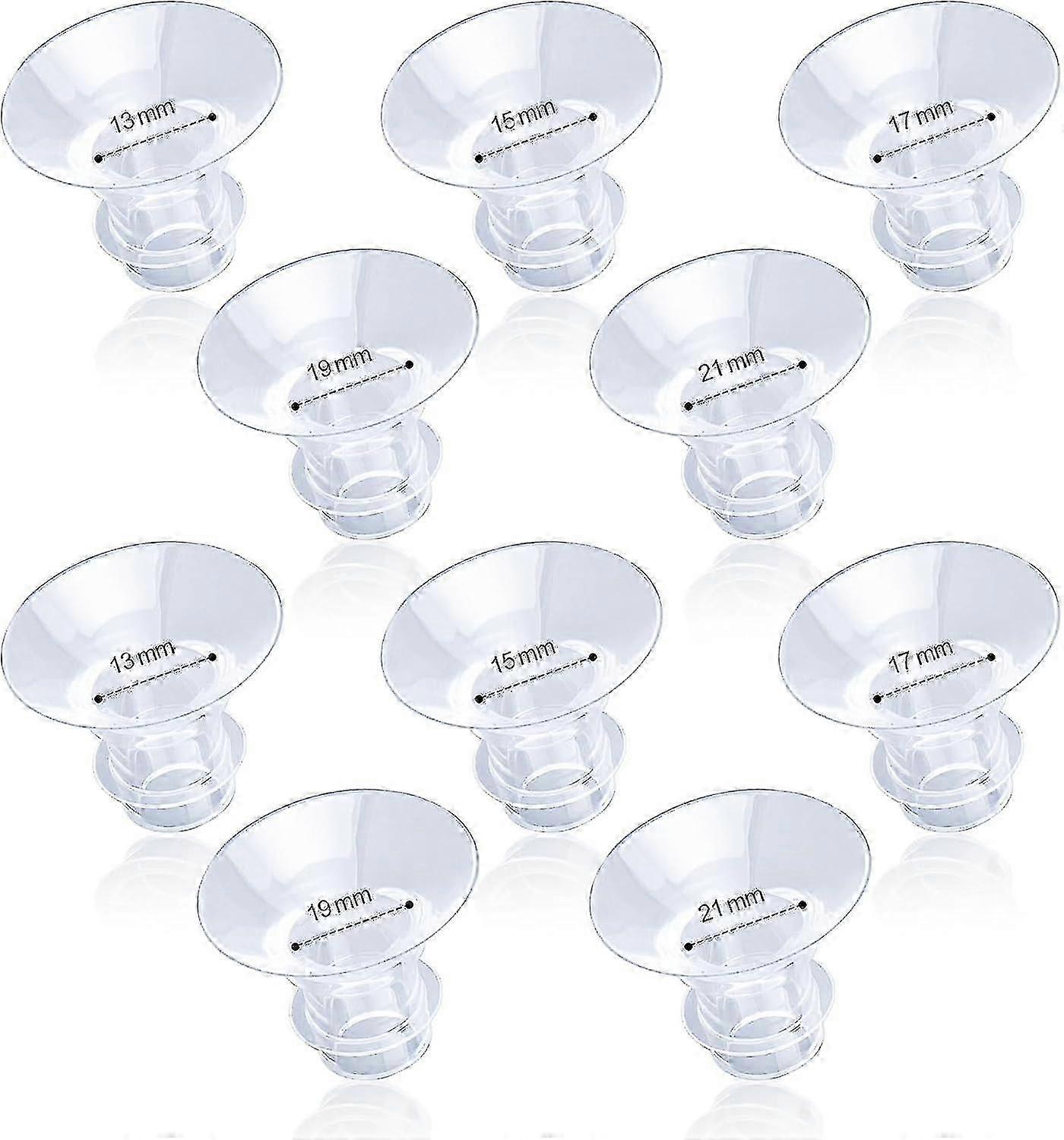 10pcs Flange Inserts, 1315171921mm Silicone Breast Pump Flange Insert Wearable Breast Pump Accessories Compatible With Medelaspectratsretemomco