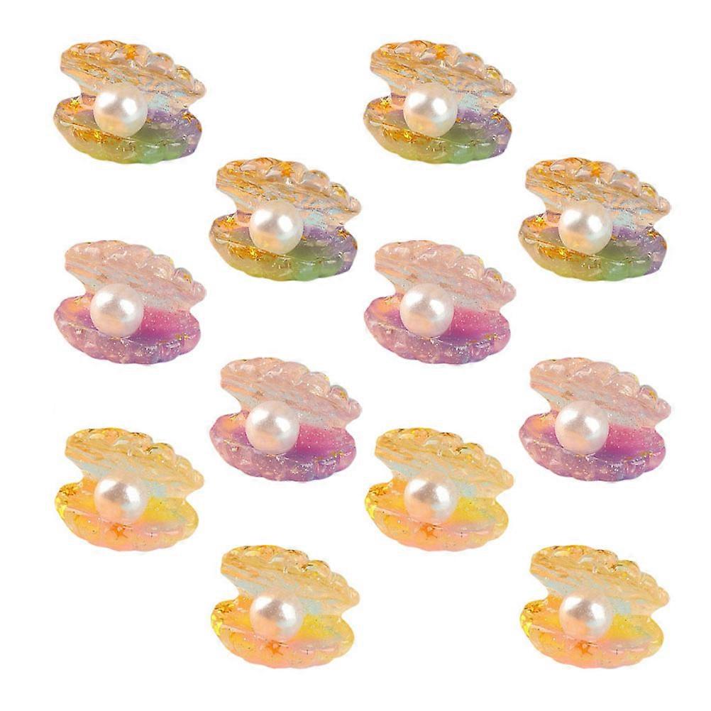 DIY Night Glow Toys 16Pcs Colorful Glow Shells Suitable For Car Decoration Children Craft Enthusiasts