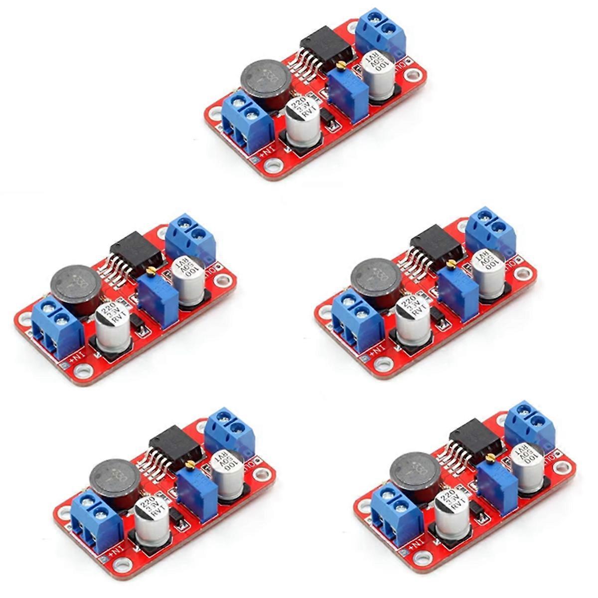 5PCS XL6019 5A DC-DC Adjustable Boost Power Module