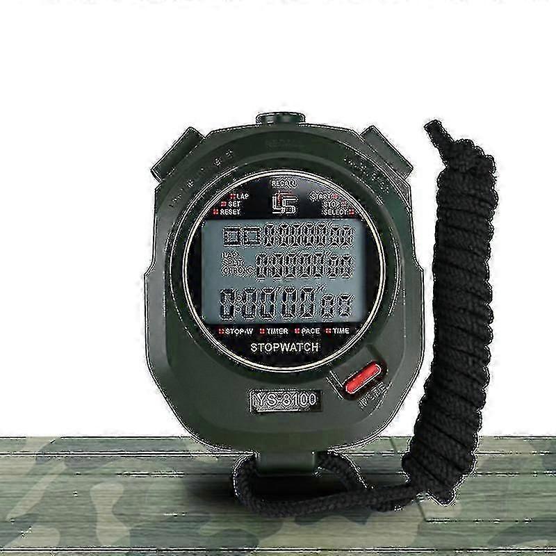 Stopwatch Timer Three Rows Of 10/30/60/100/120 Stopwatch Timers Track And Field Training Black And White 2 Color Optional Running Timer