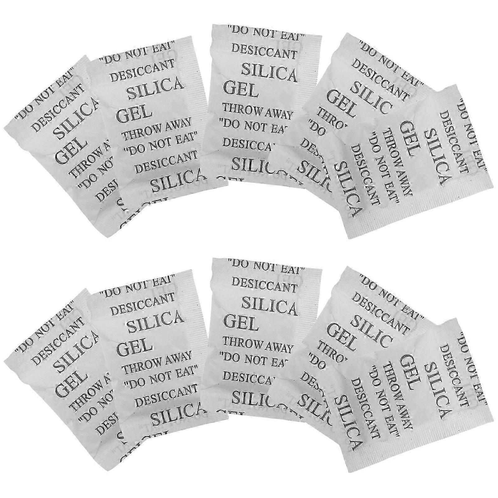 Silica Gel Packets 50Pcs Desiccant Packet For Humidity Control Storage Moisture Absorbers Transparent