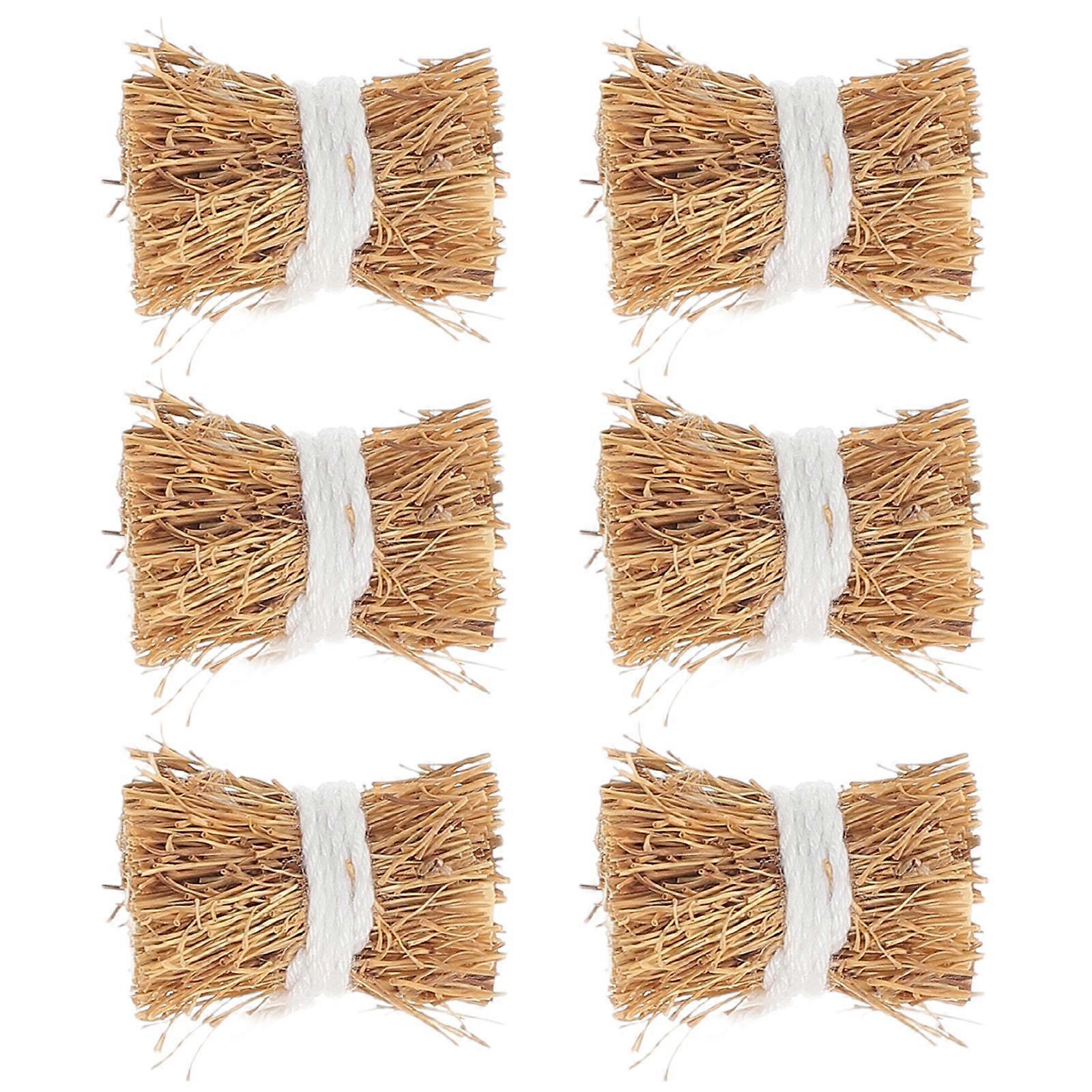 Mini Haystack Decorations 18Pcs for Dollhouse Crafting and Photography