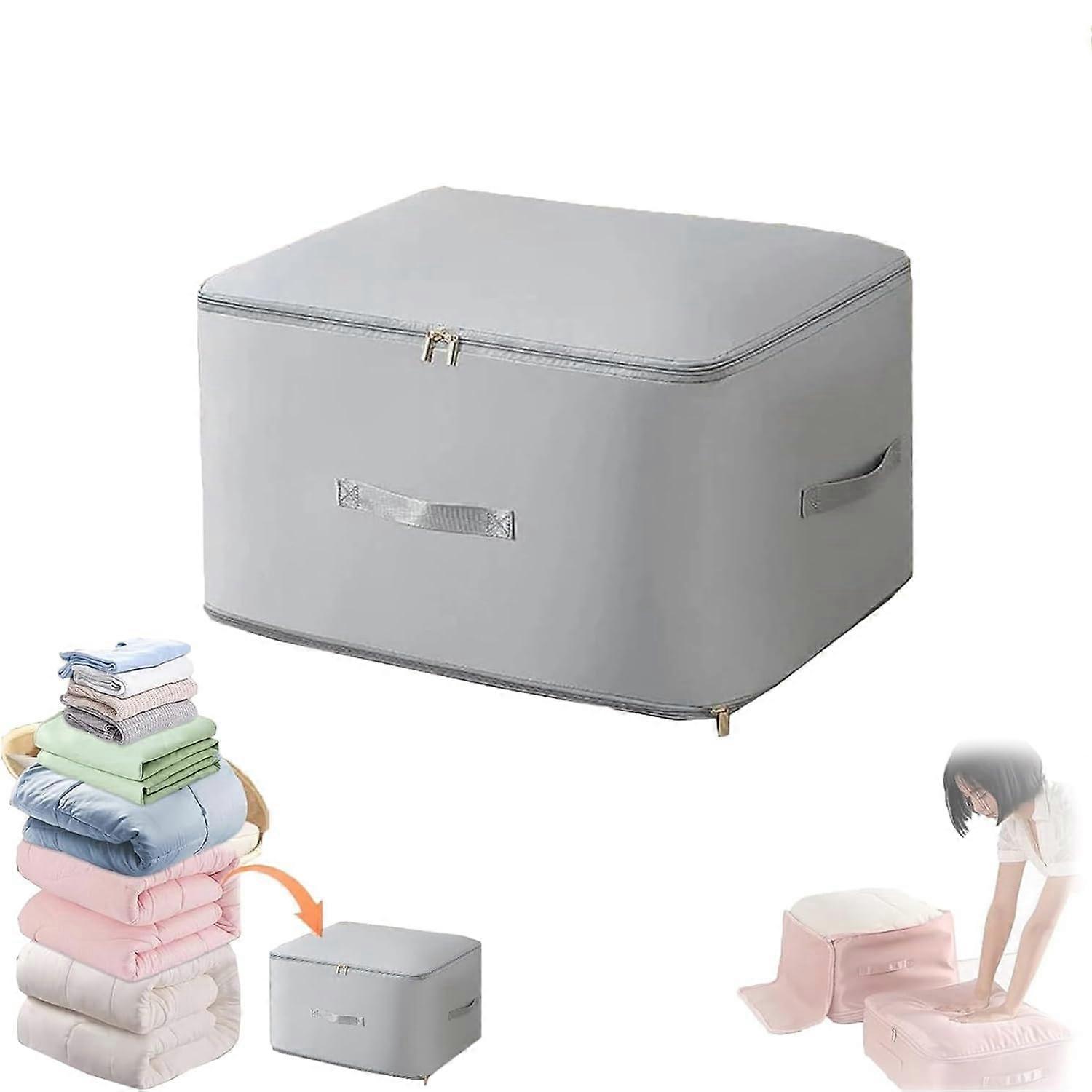 Large Storage Bags for Duvet SpaceSaving Compression Cubes, Expandable Organizers, HeavyDuty Moving Bags, Grey Size L
