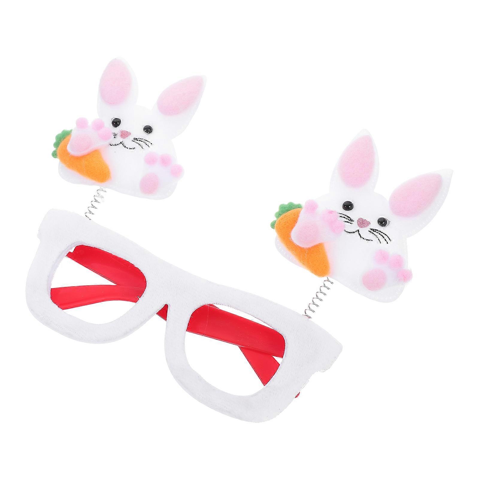 Easter Party Fun Glasses For All Ages Bunny Shaped Decoration Multi Color Lightweight 4Pcs