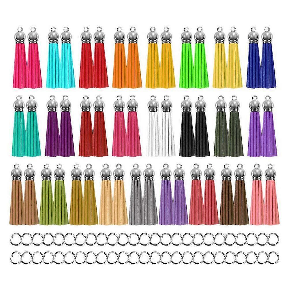 Colored Tassels 50 Pieces Fashionable Design Keychain Charms Keychain Jewelry Making Craft Projects