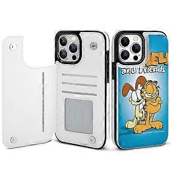 Garfield Wallet Case for compatible with iPhone 14 Pro Max, PU Leather Flip Cover with Card Holder, Kickstand & Magnetic Clasp 2025