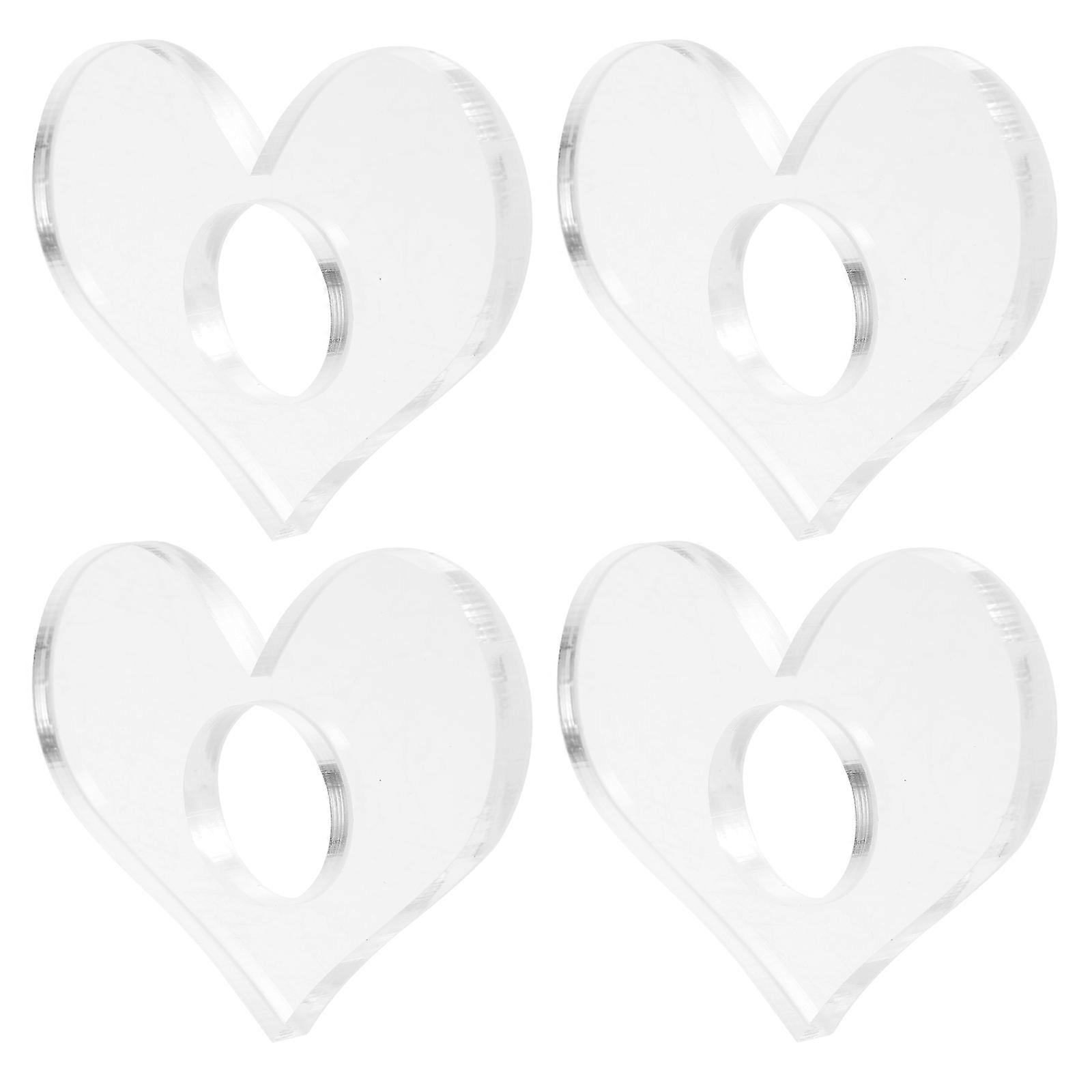 Thumb Book Page Holder 12 Pcs Unique Heart-Shaped Acrylic Tool For Reading Materials Convenient For Highlighting Content