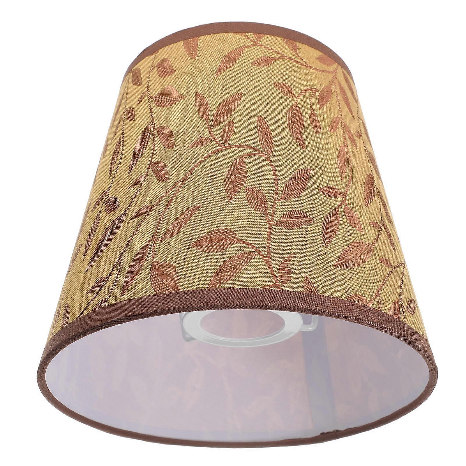 Small Lampshade E27 Light Socket Vintage Pattern Indoor Lighting Cover 19X19X17CM Decorative 3Pcs