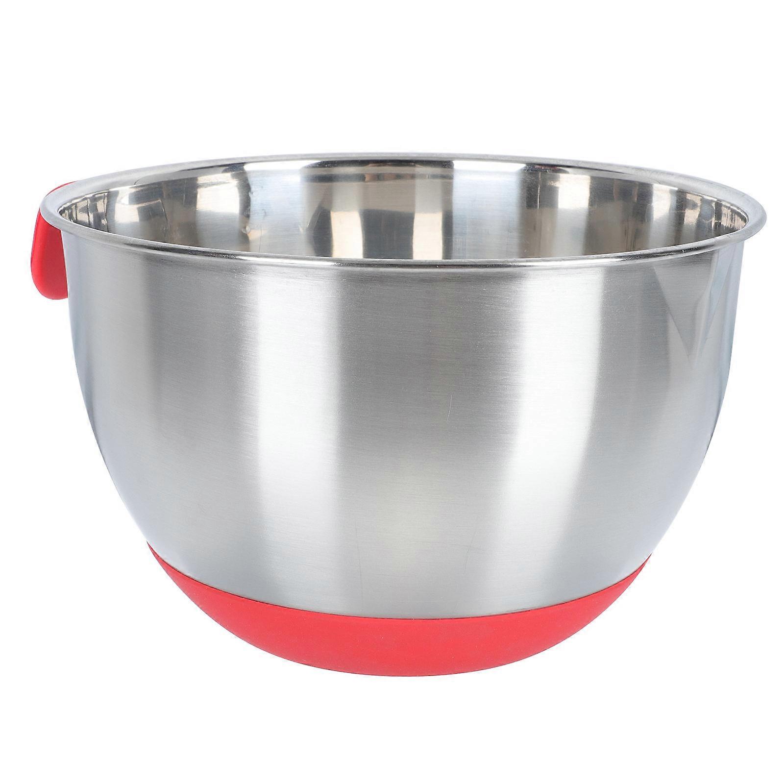 Red Silicone Bowl Egg Mixing Bowl for Home Use 3Pcs Included
