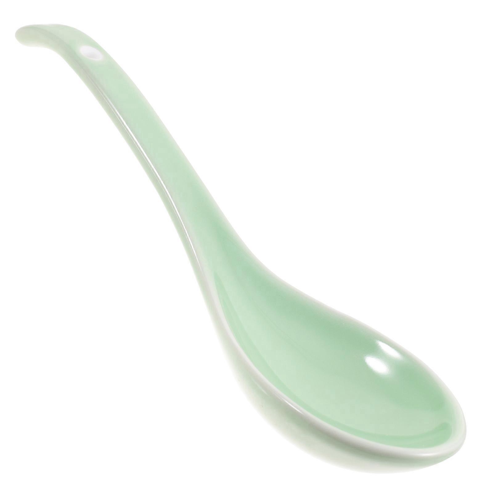 Large Ceramic Soup Spoon Ceramic Tableware Ideal For Adults Cooking Stylish And Practical 2Pcs