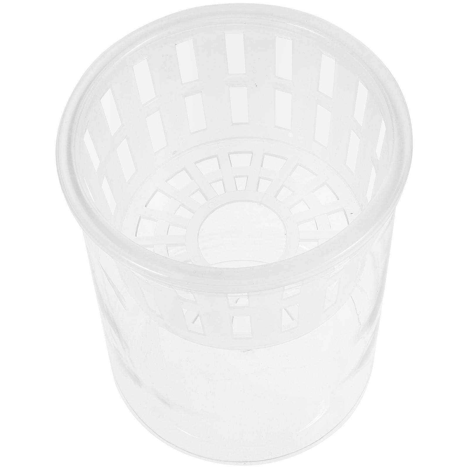 Transparent Plastic Fish Tank Hydroponic Plant Pot for Feeding 4Pcs Kit