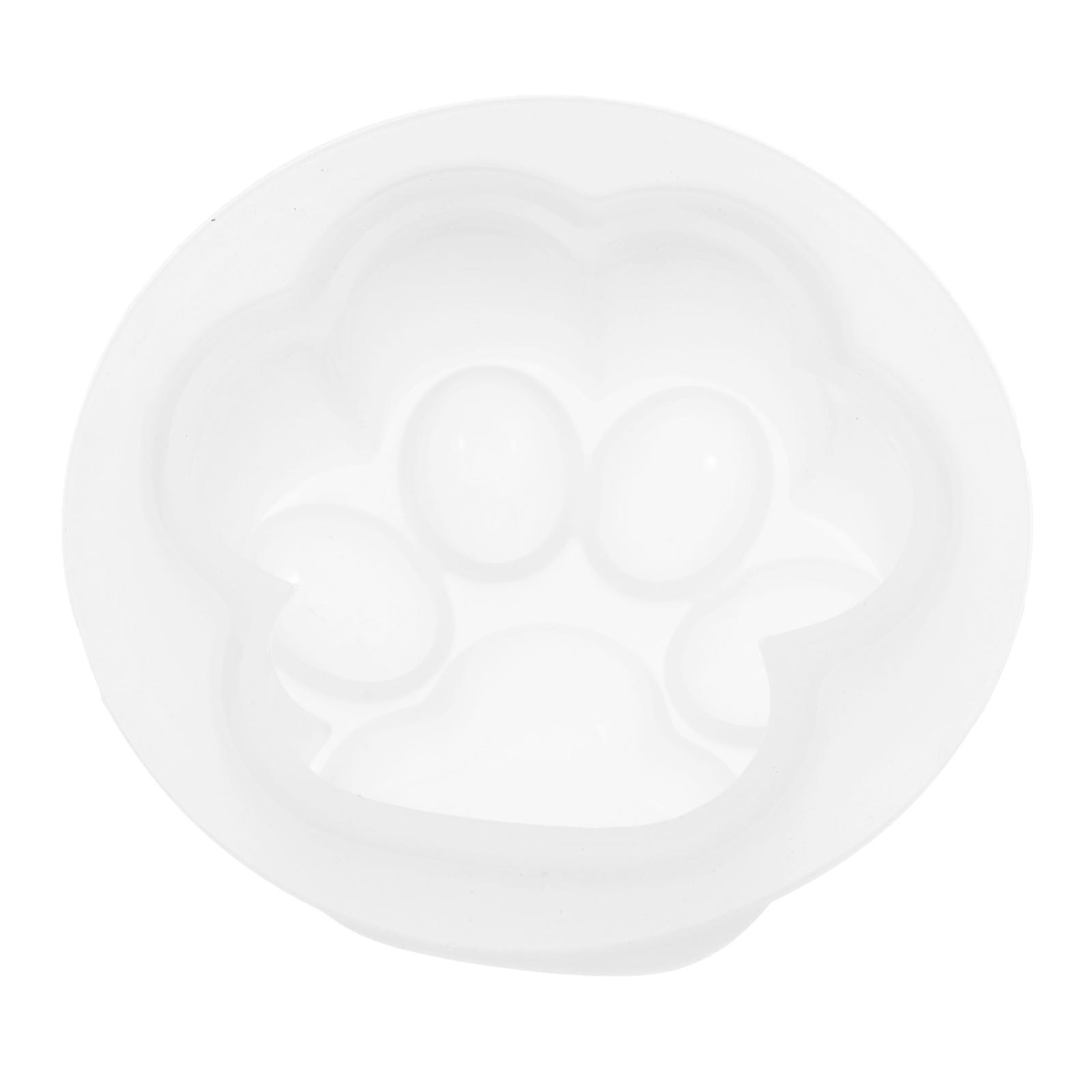 5Pcs Silicone Cat Claw Keychain Pendant Mold for DIY Craft Use White