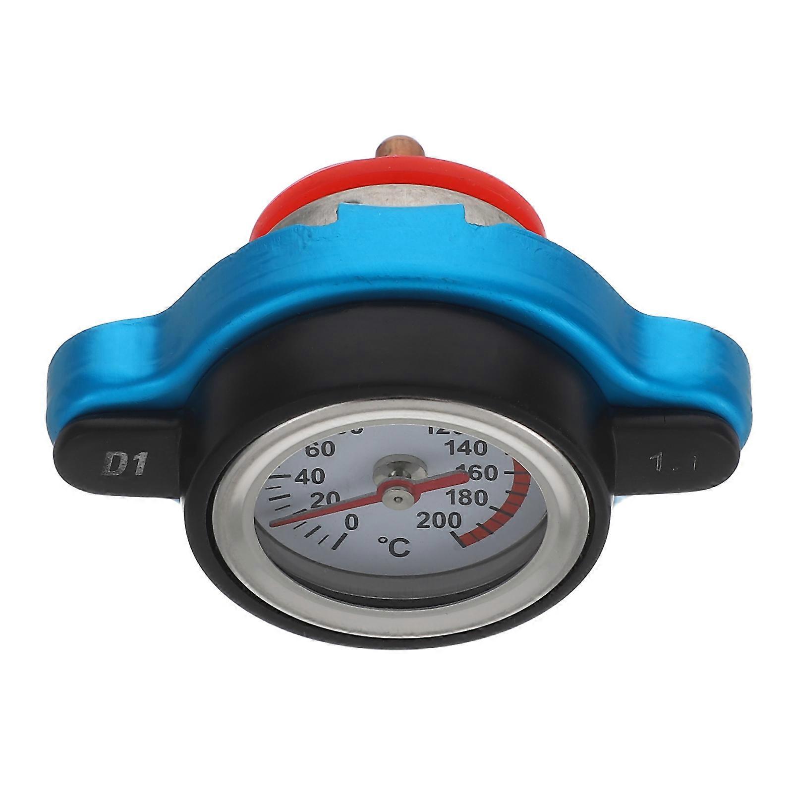 Thermostatic Temp Gauge Radiator Cap for 2Pcs Car Water Tank Cover