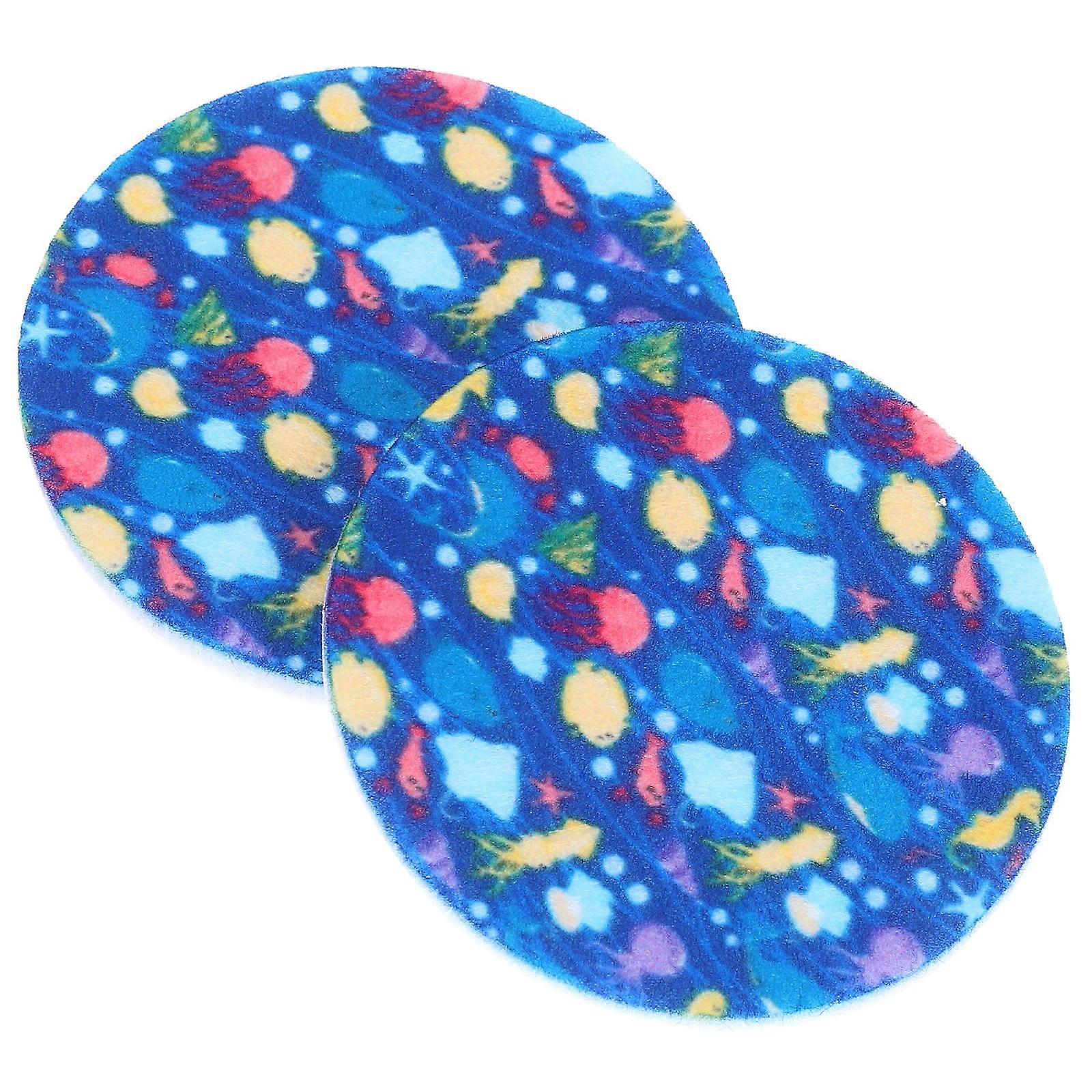 Cup Mat For Drinks Car Cup Holder Coasters Non-Slip Reusable Practical 7.00X7.00X0.40CM 2Pcs