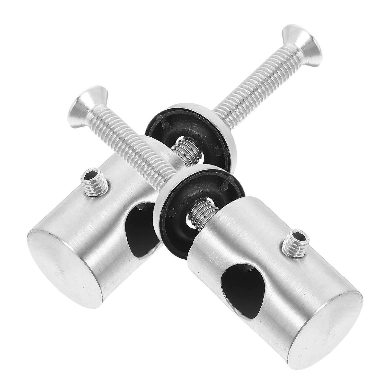 Silver Stainless Steel Handrail Brackets for Versatile Handrail Use 8Pcs