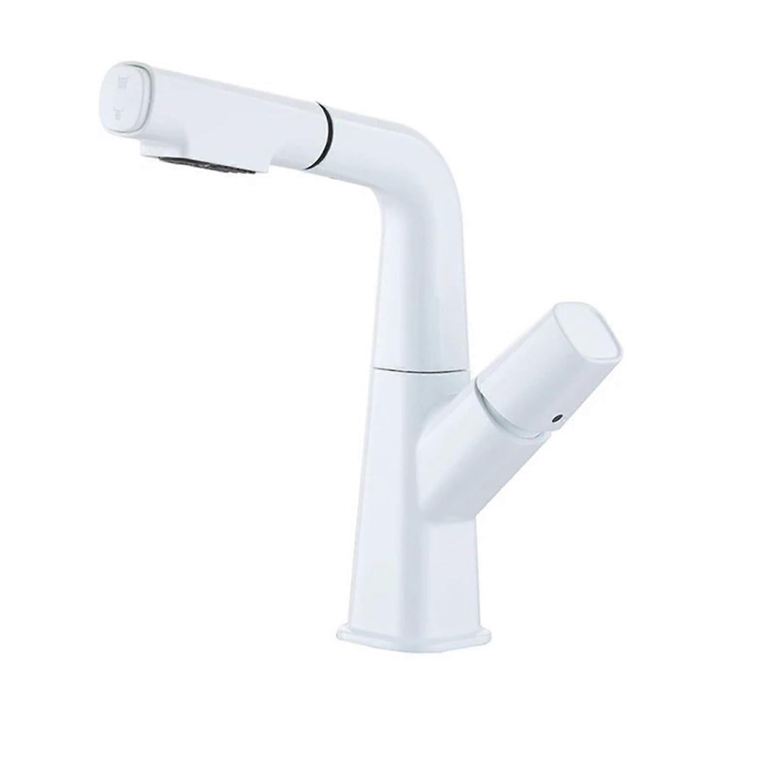 Faucet Black PullOut Bathroom Sink Faucet With Hot And Cold Water Mixer 360 Degree Swivel Tap