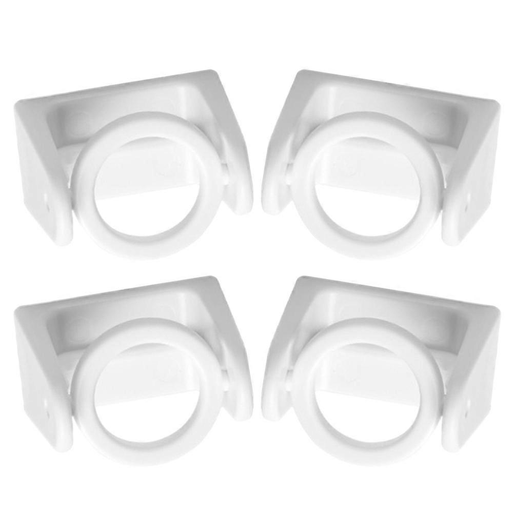 Rotatable Ring Curtain Rod Brackets for Home Use with 8Pcs Hooks