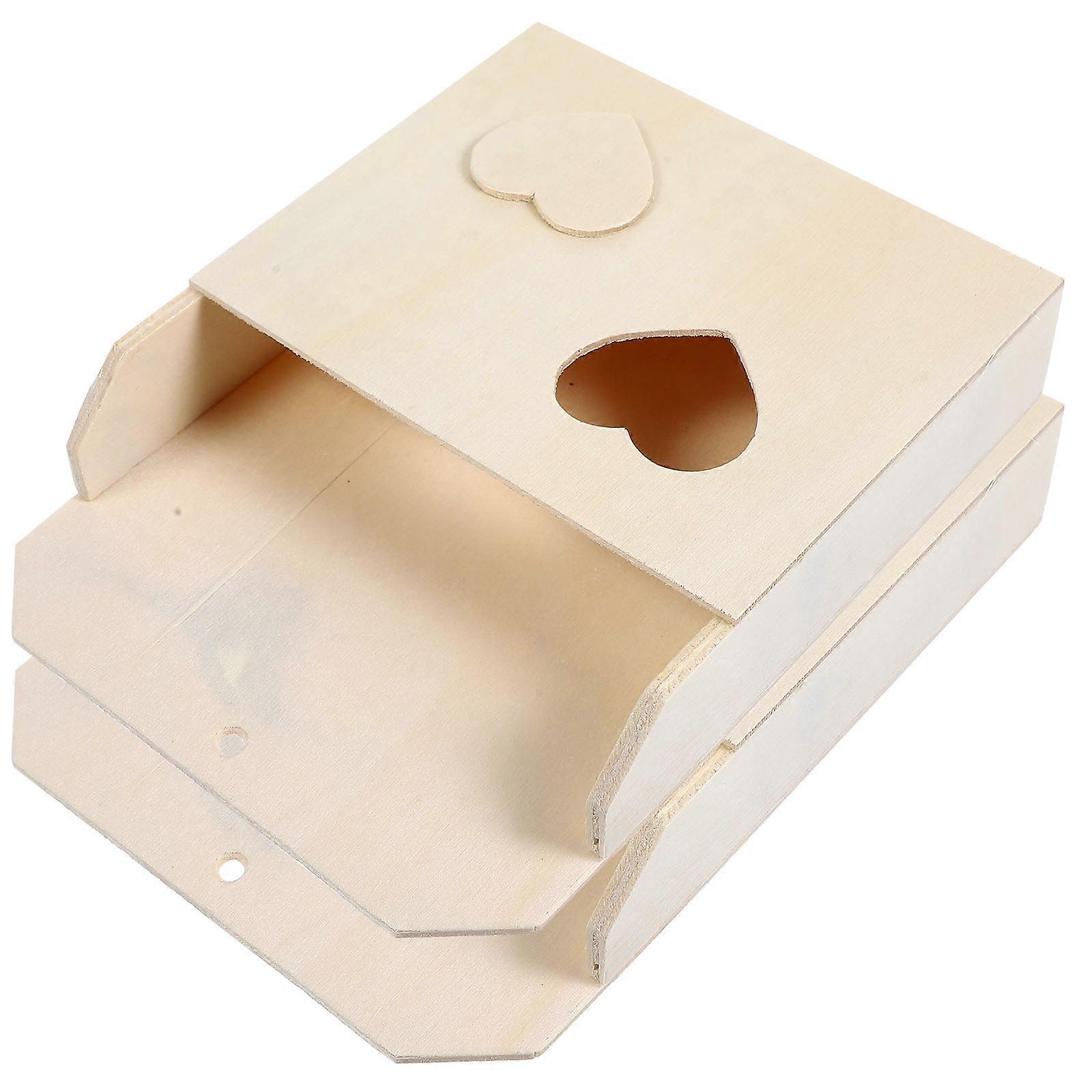 Handmade Blank Box DIY Use Storage Organizer 6Pcs for Kids Toy