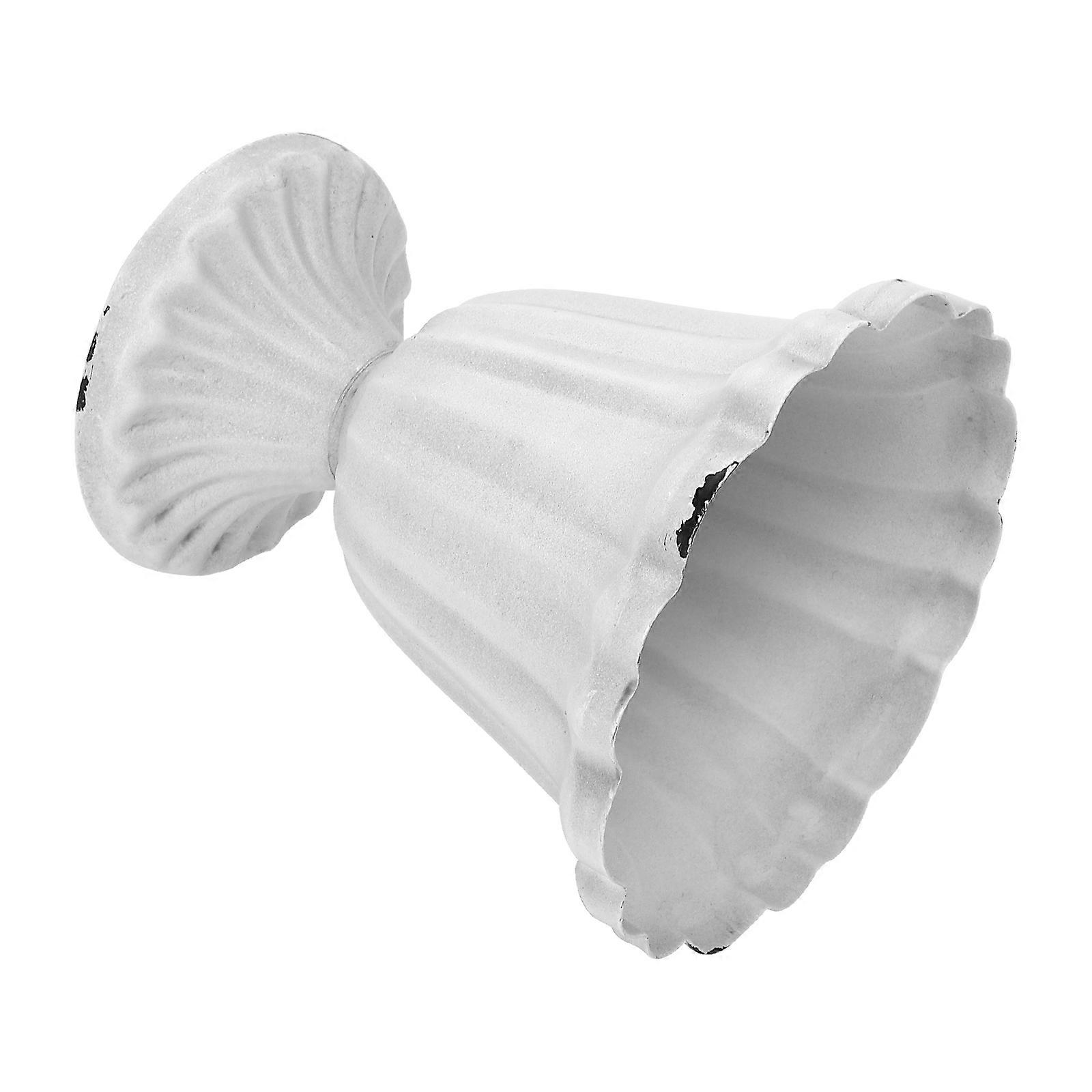 Iron Flower Vase 1Pcs Light Grey Artificial Flower Vase for Storage with All-Weather Durability