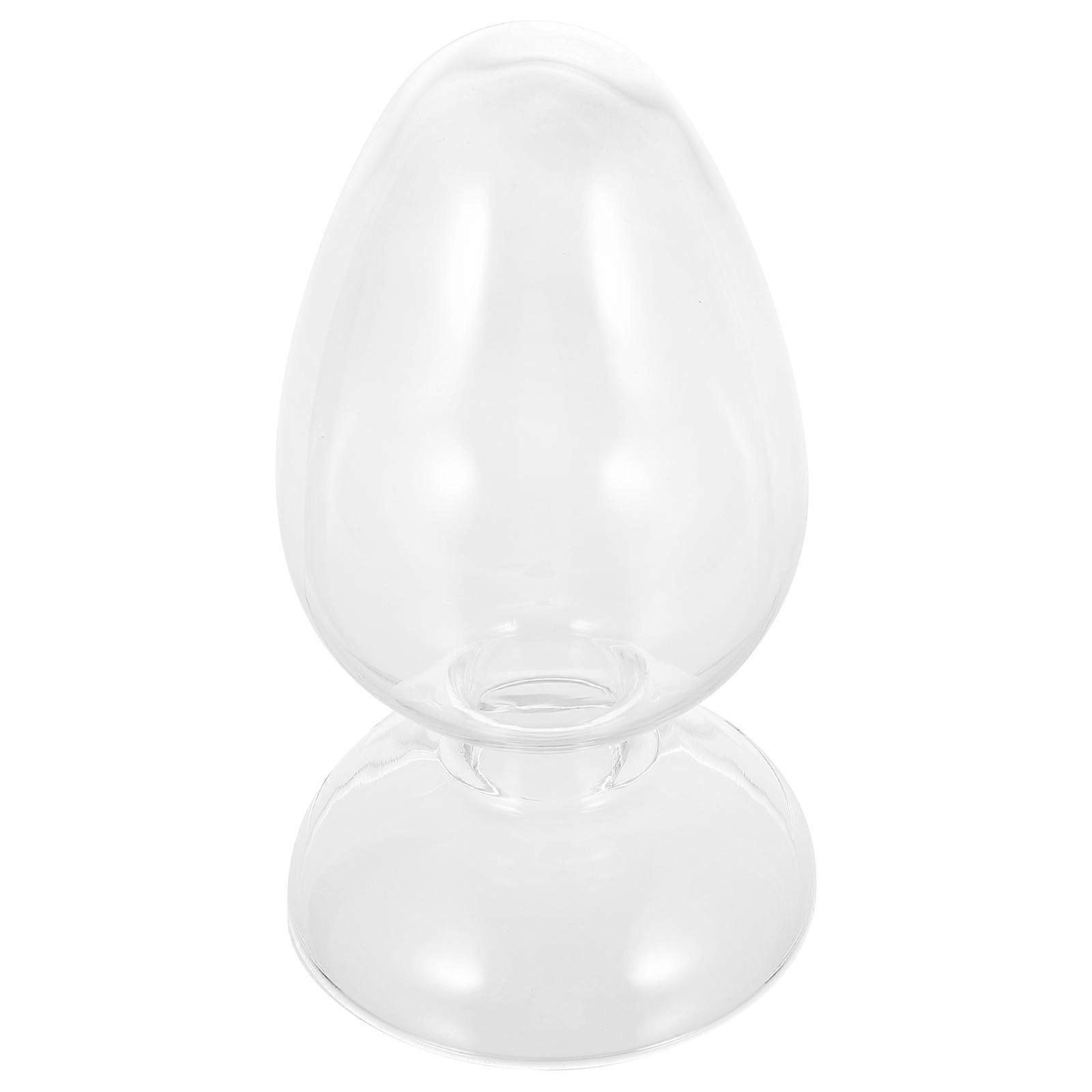 Glass Laboratory Bottle for Sample Display 2Pcs Transparent Conical Bottles