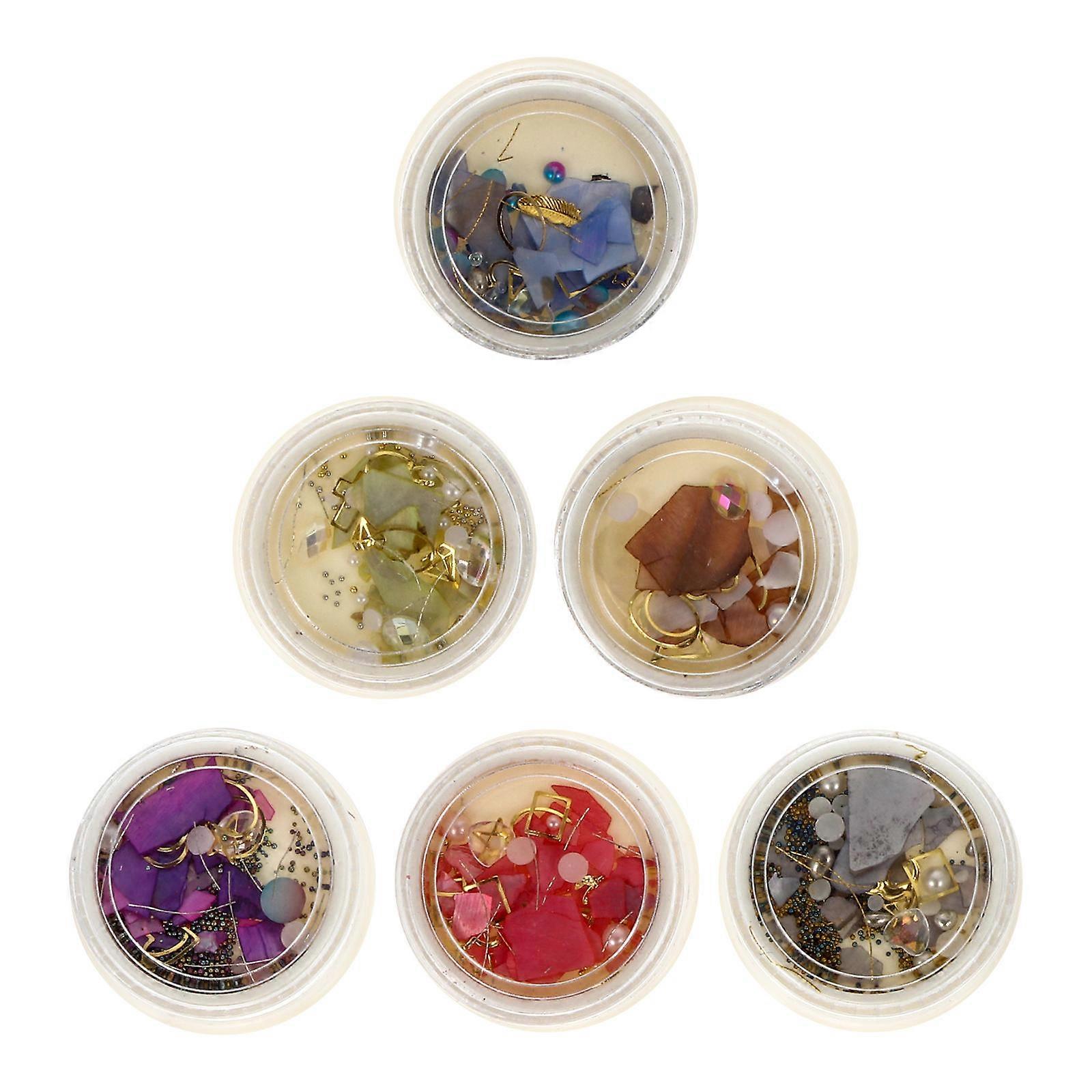 Creative Nail Decoration Nail Art Shell Piece for 2Sets Assorted Color