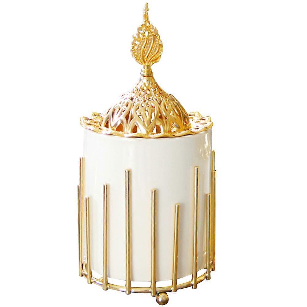 Creative Ceramic Metal Xmas Incense Burner Decoration 1Pcs