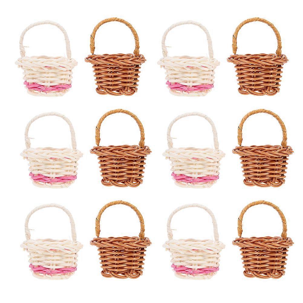 Assorted Color Mini Scene Layout Props 72 Pcs Mini Storage Baskets For General Consumers Simple Design